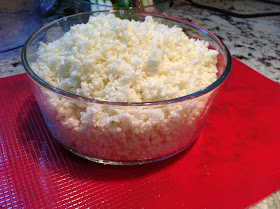 riced cauliflower in a bowl