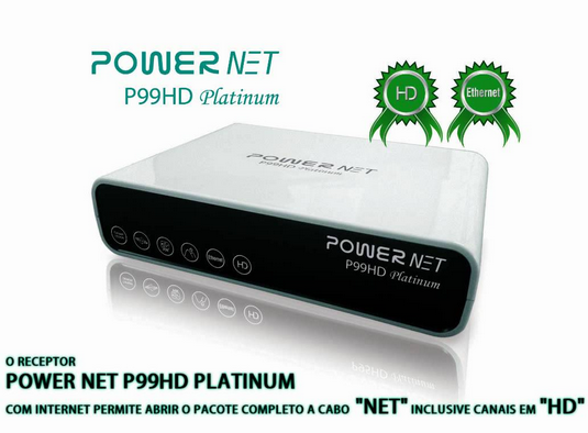 NOVA ATUALIZAÇÃO MEGABOX POWERNET P99 HD PLATINUM - V105 - 23/02/2015