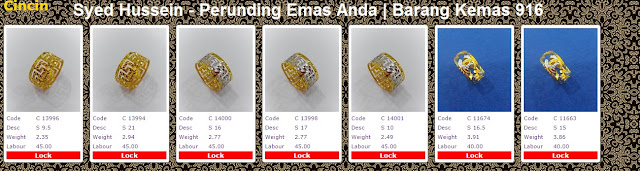 Galeri Emas Perhiasan 916 cincin | powergold by syedhusseingold