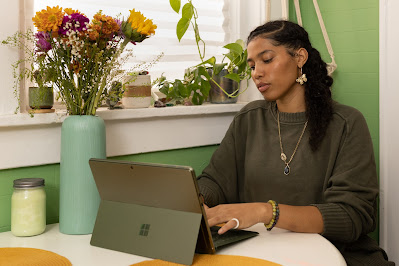 Young Woman Engaged in Virtual Conversation on Chatdon.com