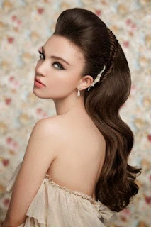 Hairstyles for long hair for the bride