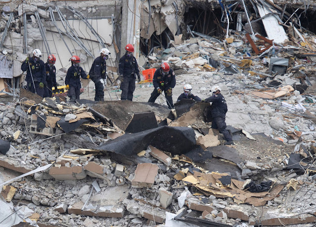 AUMENTAN A 11 EL NÚMERO DE MUERTOS POR DERRUMBE DE EDIFICIO EN MIAMI