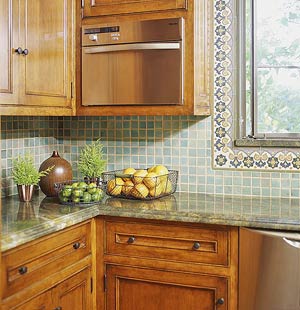 Kitchen Tile Backsplash on Kitchen Countertop Tile Ideas
