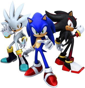 ukg
 on aqui los tres silver,sonic y shadow