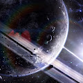 Saturn in Planet Universe Wallpaper