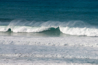 Perfect waves off Watergate Bay Cornwall