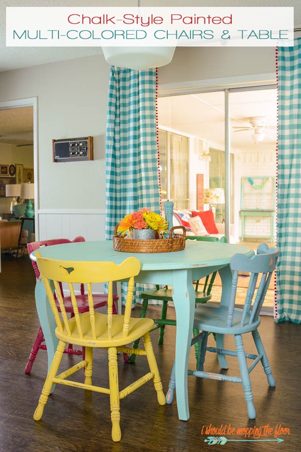 vintage table and chairs