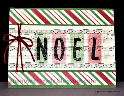 Layered Letters Alphabet, Stampin' Up!, Stamp with Trude, Christmas, Tuesday Tutorial