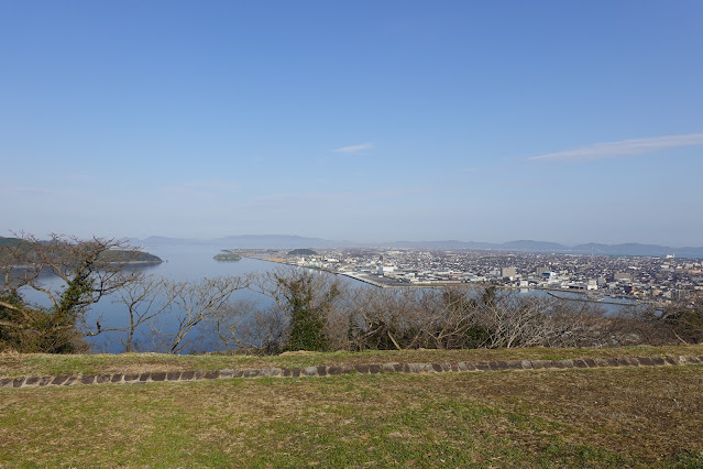 鳥取県米子市久米町 米子城跡 天守跡からの眺望