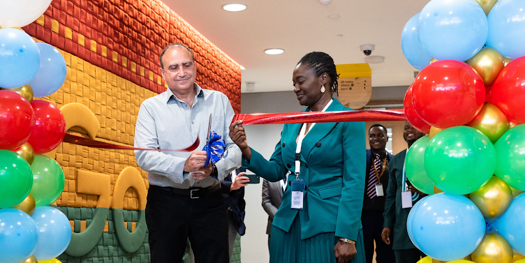 Ribbon cutting to officially open the new Ghana AI center