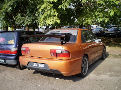 Wira with Evo IX rear bumper and GT spoiler