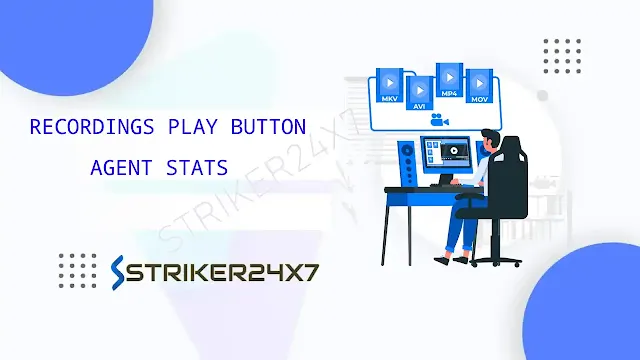 vicidial user stats recording play button missing