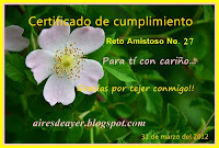 5to Certificado Reto amistoso  # 27