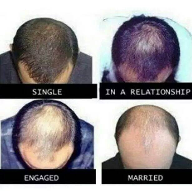 16 Funny Pictures Of The Startling Differences Between Single And Married Life - Hair differences