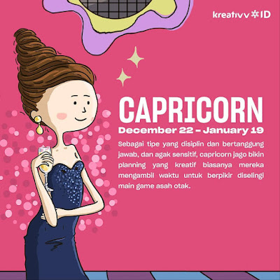 Tips tambah kreatif zodiak CAPRICORN