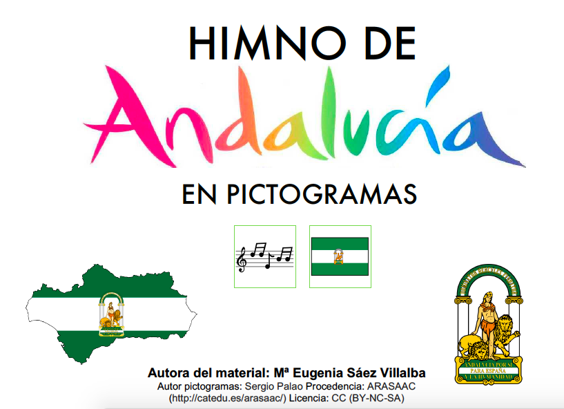 BLOG UN MUNDO ESPECIAL: Himno de Andalucía en pictogramas