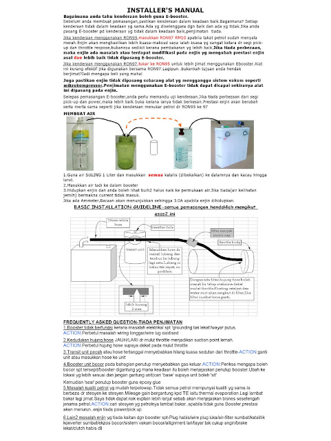 E-Booster : Sistem Penjimatan Bahan Api