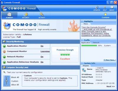 Download gratis antivirus Comodo Firewall + Antivirus : http ...