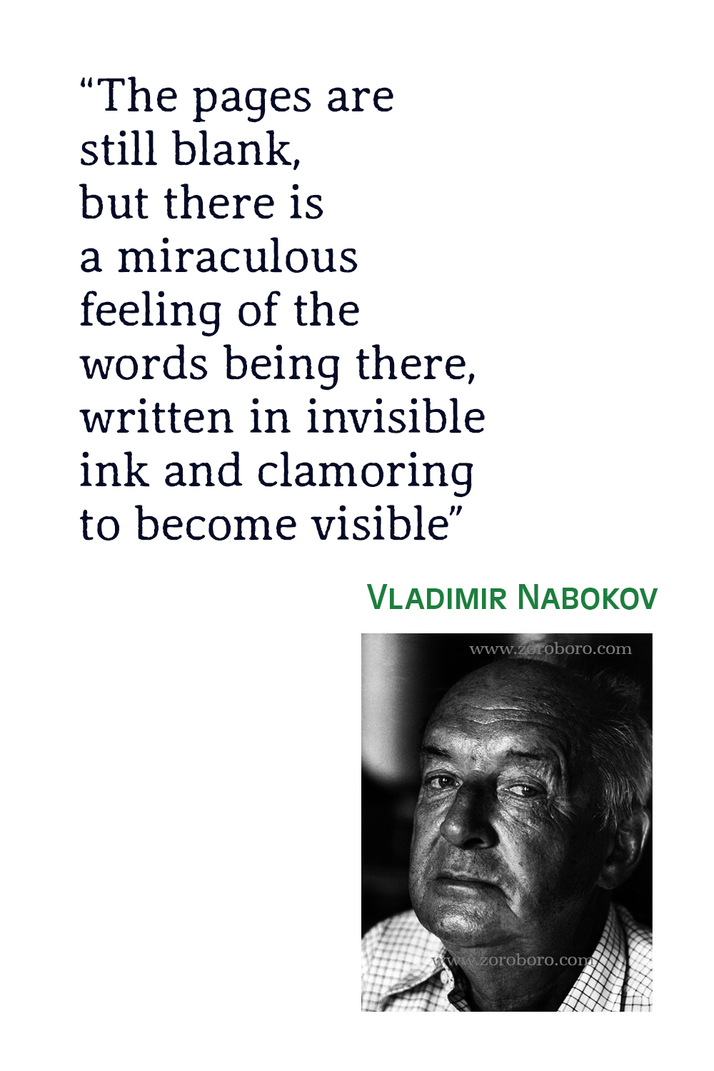 Vladimir Nabokov Quotes, Vladimir Nabokov Lolita Quotes, Vladimir Nabokov Books, Vladimir Nabokov Pale Fire, Vladimir Nabokov Poems, Poetry.