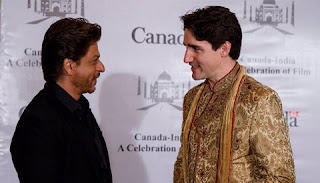 The Canadian Prime Minister Justin Trudeau meets with Shahrukh Khan and proposed to B-Town that India-Canada joint productions to be made in India