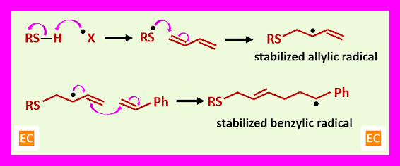stabilized allylic and benzylic radical