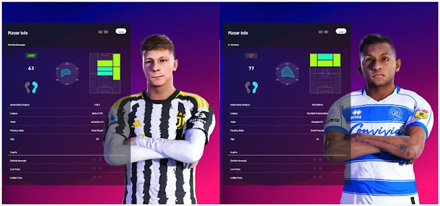 Michele Besaggio & Alfredo Morelos Face For eFootball PES 2021