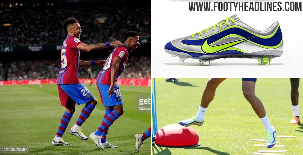 Aprendiz Consumir Encantada de conocerte Aubameyang Switches to Nike Mercurial Ronaldo R9 Tribute Boots - Footy  Headlines