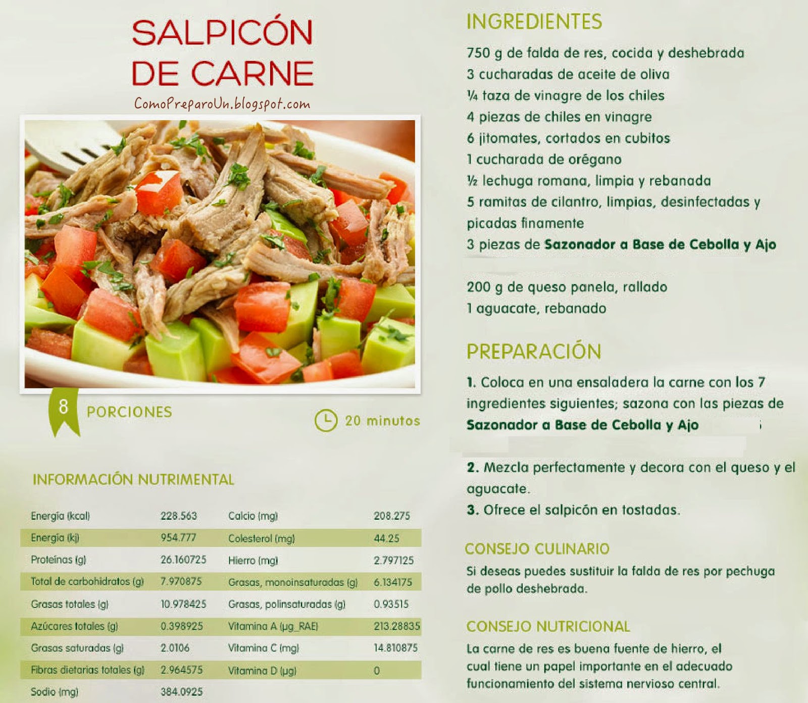 COMO PREPARO UN SALPICON DE CARNE - 8 porciones en 20 minutos RECIPES