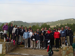 Participantes en Cofrentes en el Circuito Pitch&Putt Comunidad Valenciana