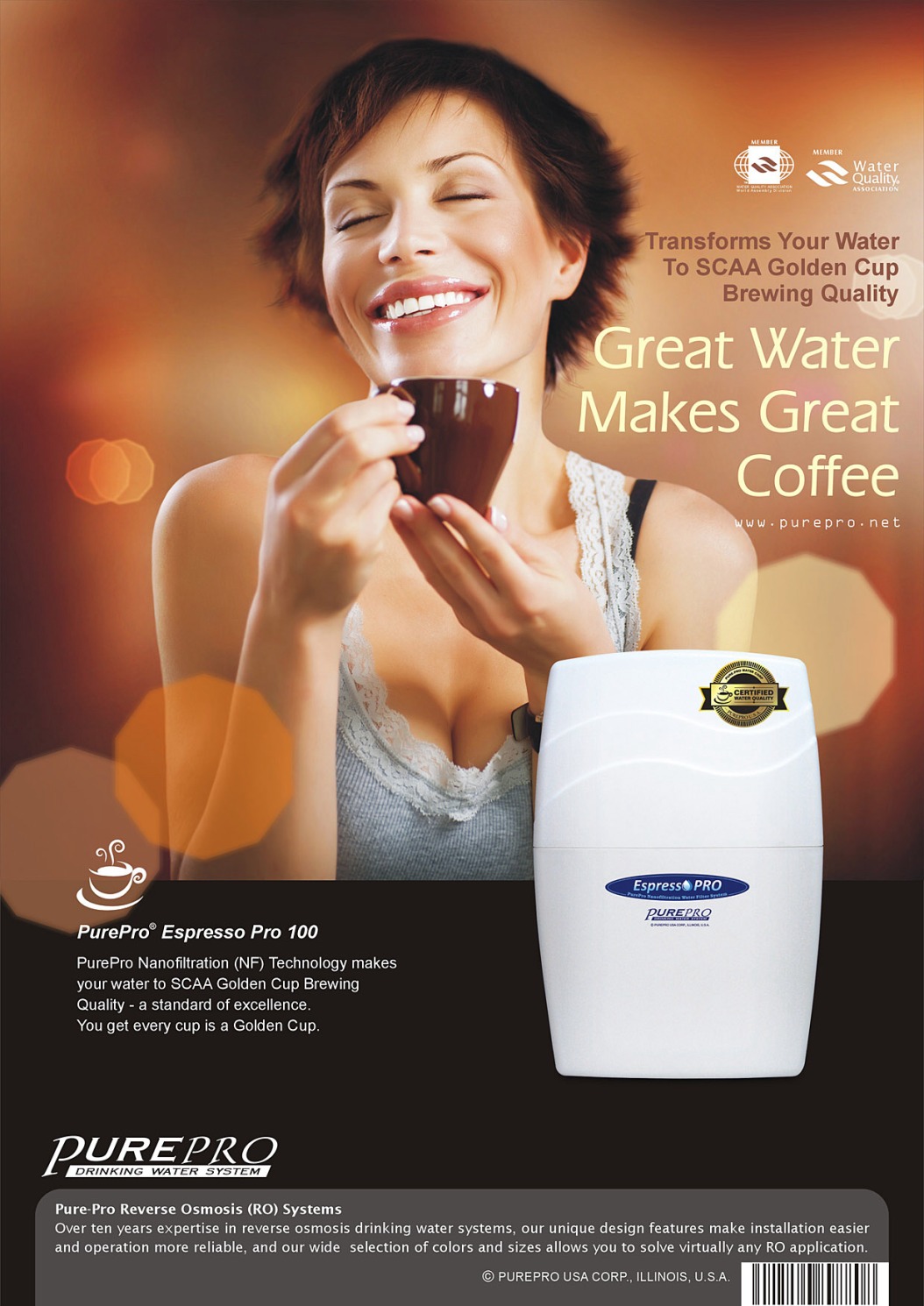 PurePro® Nanofiltration (NF) Water Purification Espresso Pro 100 GPD