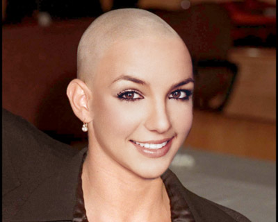 Britney spears bald head