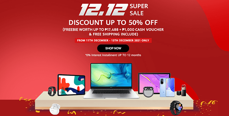 Huawei announces 12.12 Super Sale with up to 50 percent discount!