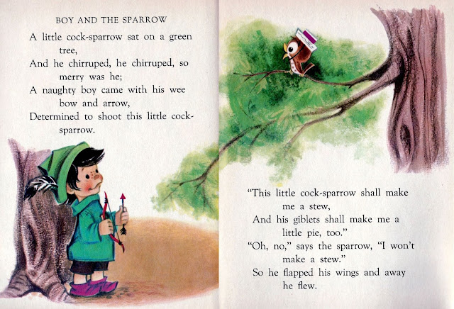 "Jack and Jill and Other Nursey Rhymes" illustrated by Anne Sellers Leaf (1958)