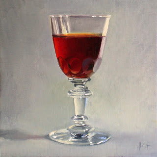 My Things, Antique Sherry Glass by Liza Hirst