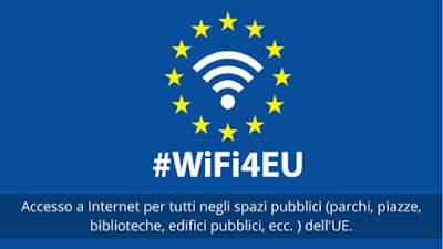 WiFi4EU tempi distribuzione comuni europei entro 2020