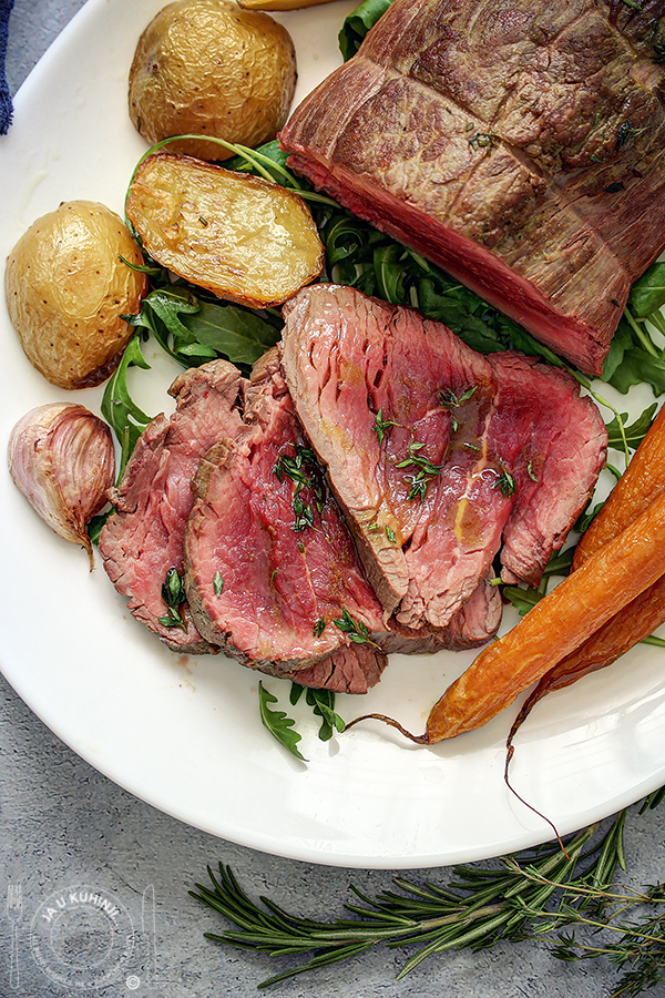 Beef Tenderloin with roasted carrots