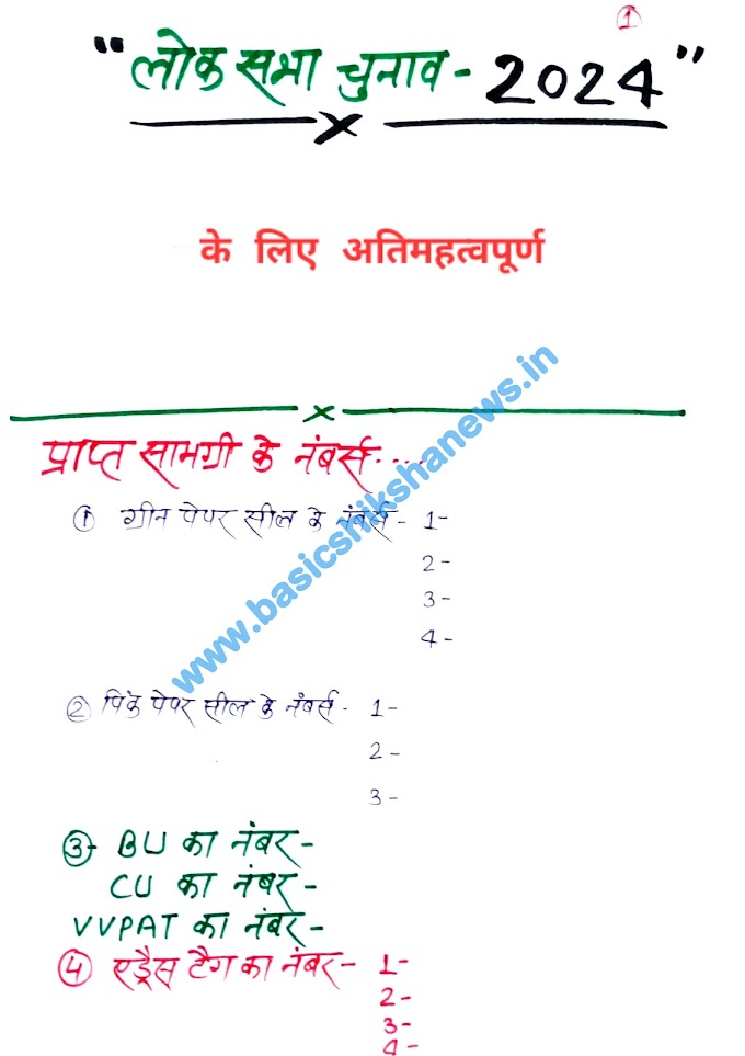 लोकसभा चुनाव- 2024 के लिए अतिमहत्वपूर्ण, आप सभी एक बार अवश्य देखें