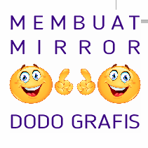 cara menggunakan MIRROR dengan Corel Draw