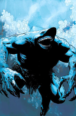 King Shark - DC Comics superVillains penjahat super berwujud ikan hiu anggota Suicide Squad