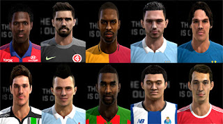 Faces: Alisson, Dejan Drazic, Donk, Grimaldo, Hyun Jun Suk, Nordtveit, Olanare, Plessis, Roberts, Sommer, Pes 2013