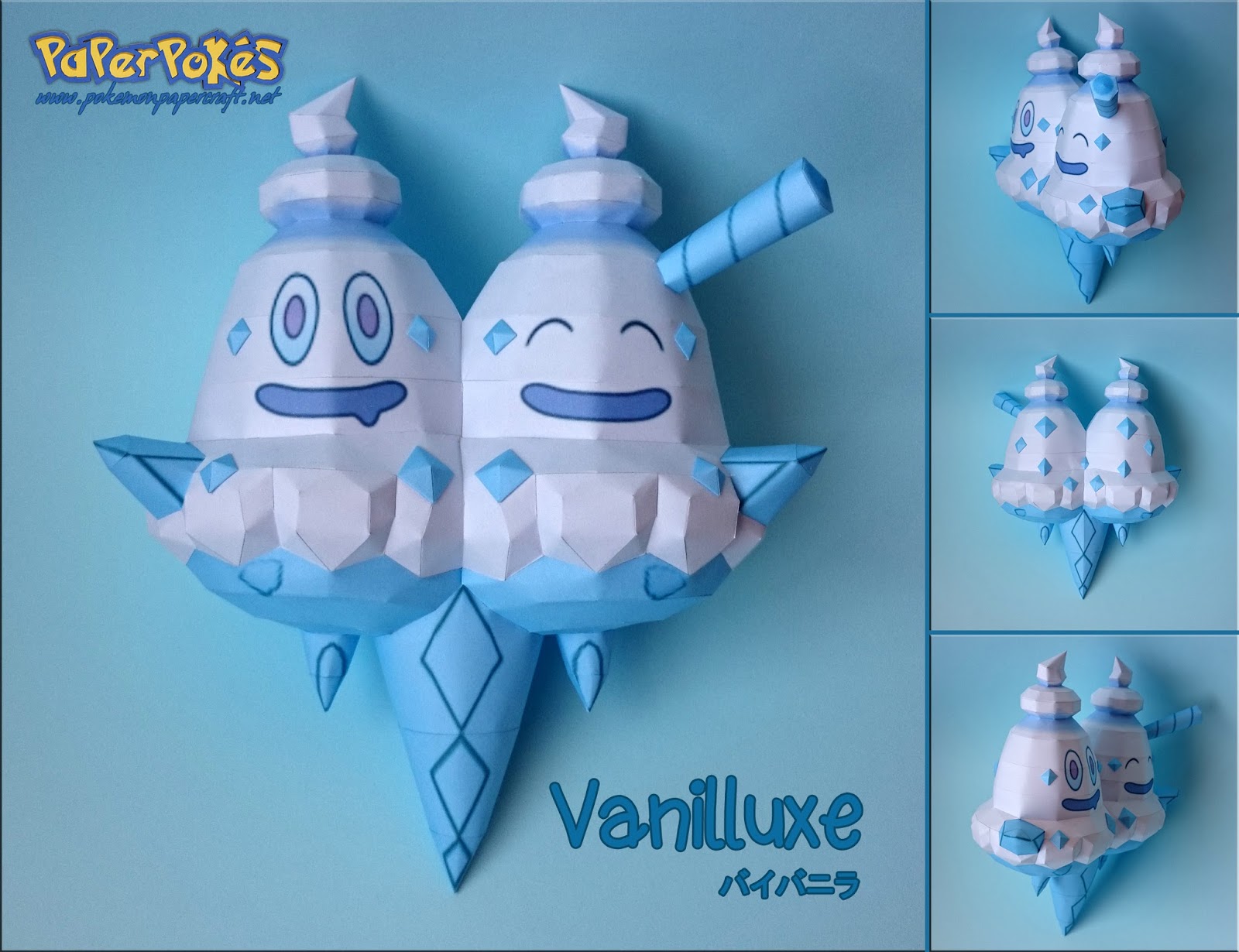 Pokemon Vanilluxe Papercraft