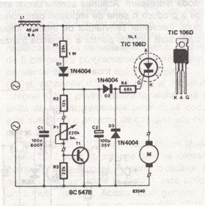 Circuit Project: Rotative speed regulator borer, driller controller Circuit Project: Rotative speed regulator borer, driller controller