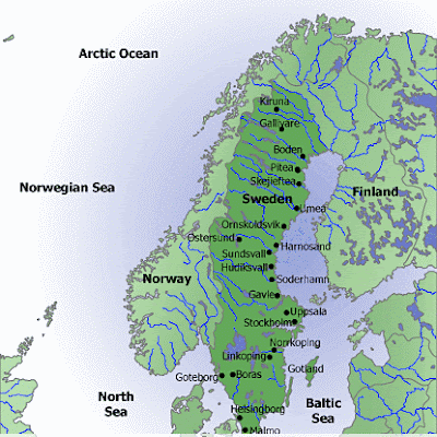 Sweden Geography Map