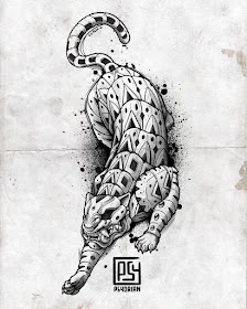 04-Jaguar-stalking-Animal-Drawings-Adrian-Dominguez-www-designstack-co