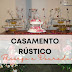 Casamento Rústico Pêssego e Dourado