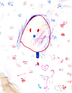 M&M's drawing of her cousin