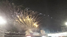 fireworks at Gillette Stadium for a NE Revolution game