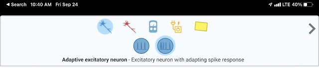 Adaptive excitatory neuron