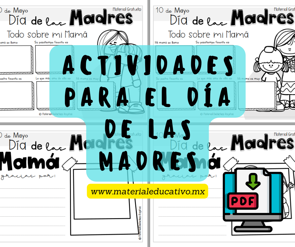 Fichero de actividades para el día de las madres material didáctico rayitas