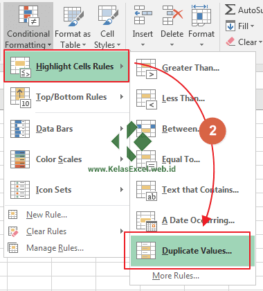 Cara Menemukan Duplikat Data Excel 2